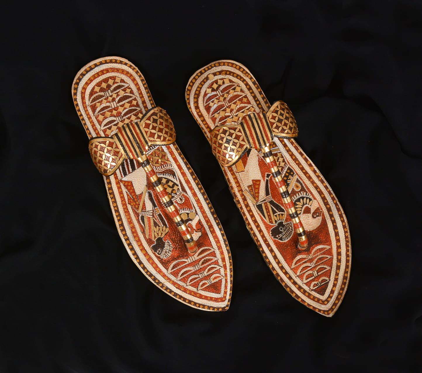 A Decorated sandals belong to Tutankhamun's