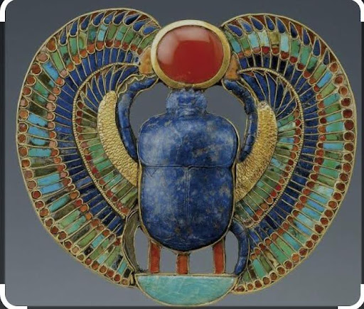 the winged scarab