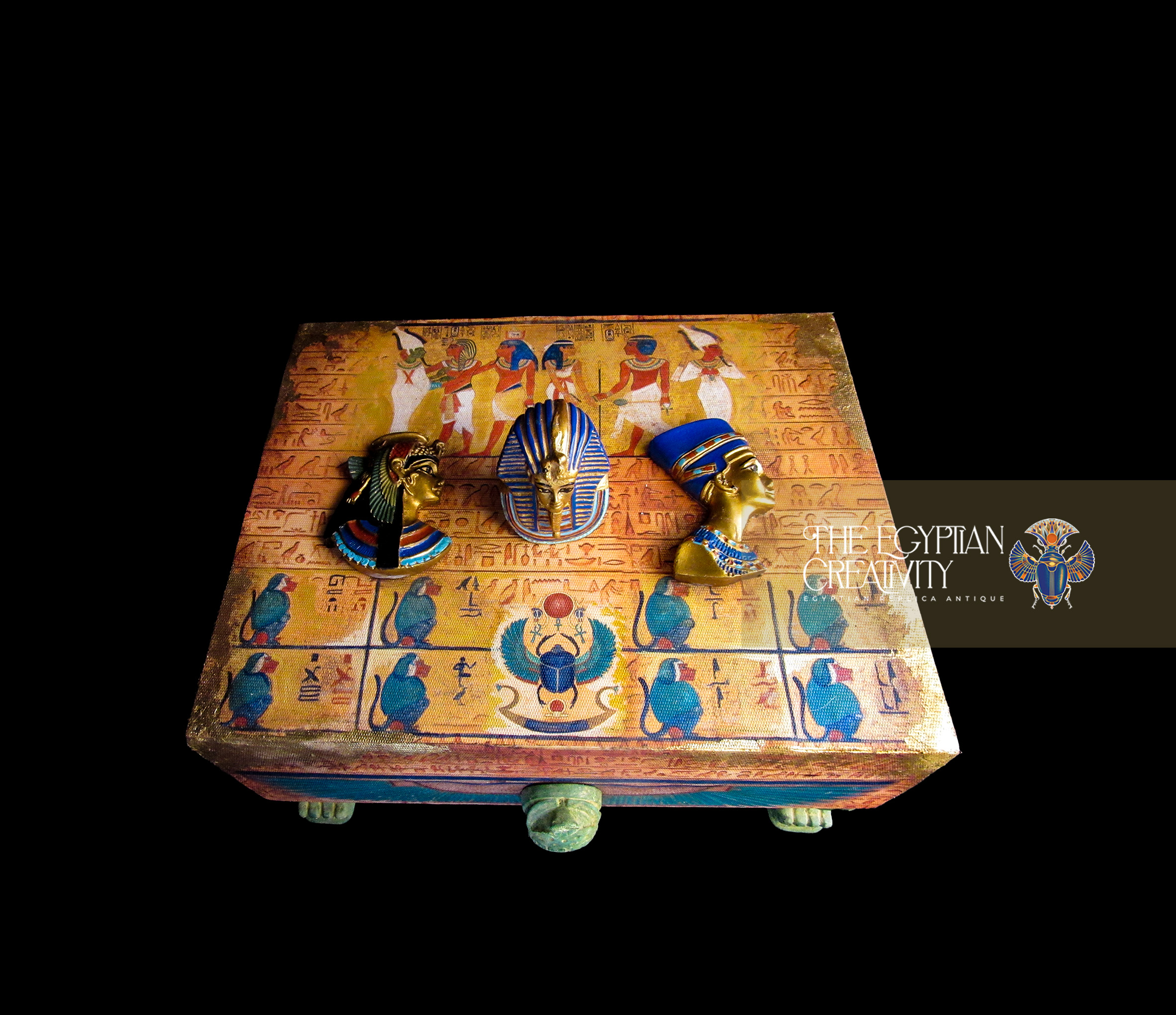 The box of King Tutankhamun’s
